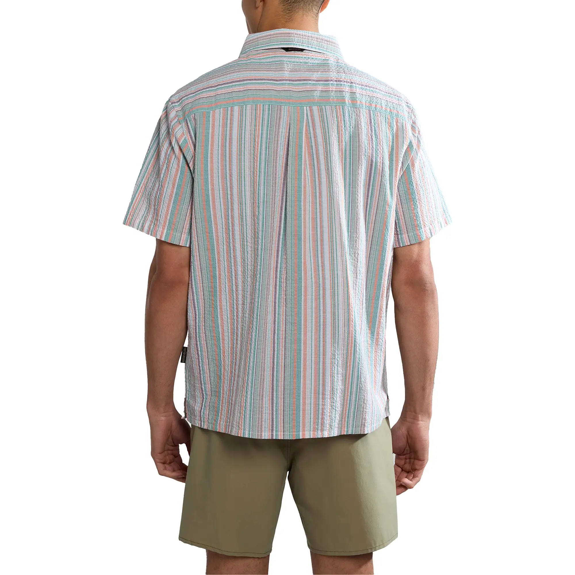 Napapijri G-Tulita Short Sleeve Shirt - Stripe