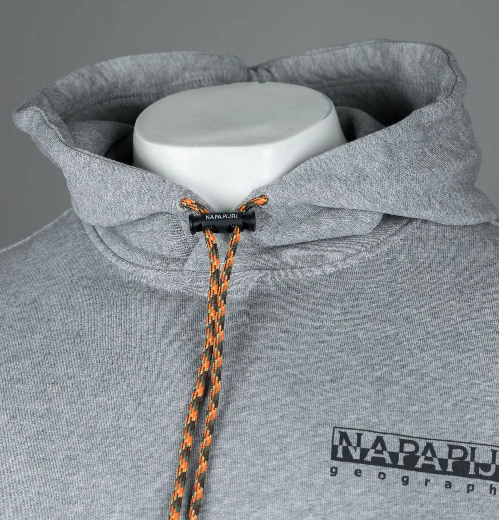 Napapijri Mataje Graphic Hoodie Medium Grey