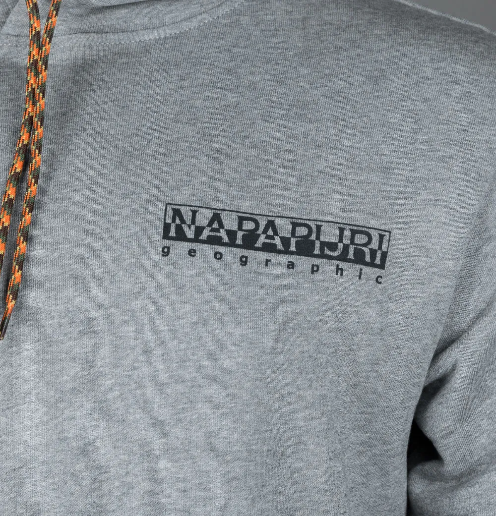 Napapijri Mataje Graphic Hoodie Medium Grey