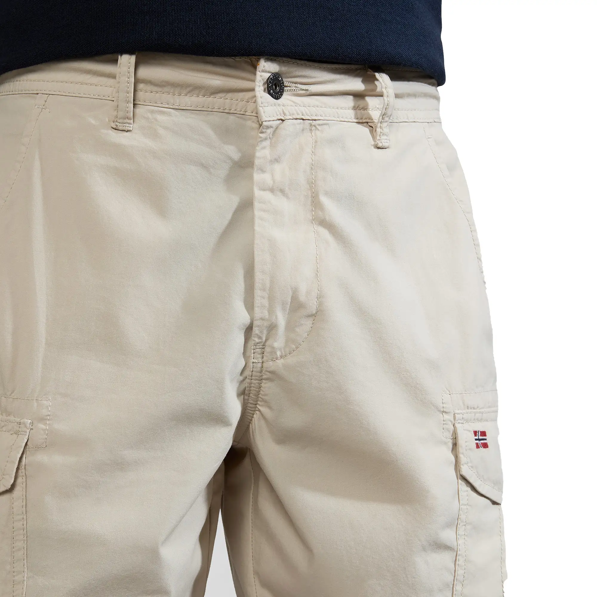 Napapijri Noto Cargo Shorts 2.0 - Beige Silver