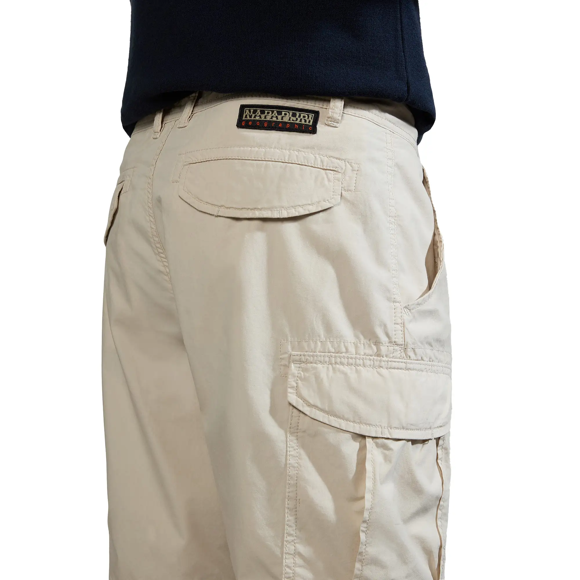 Napapijri Noto Cargo Shorts 2.0 - Beige Silver