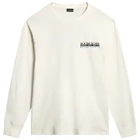 Napapijri S-Telemark Long Sleeve T-Shirt - White Whisper