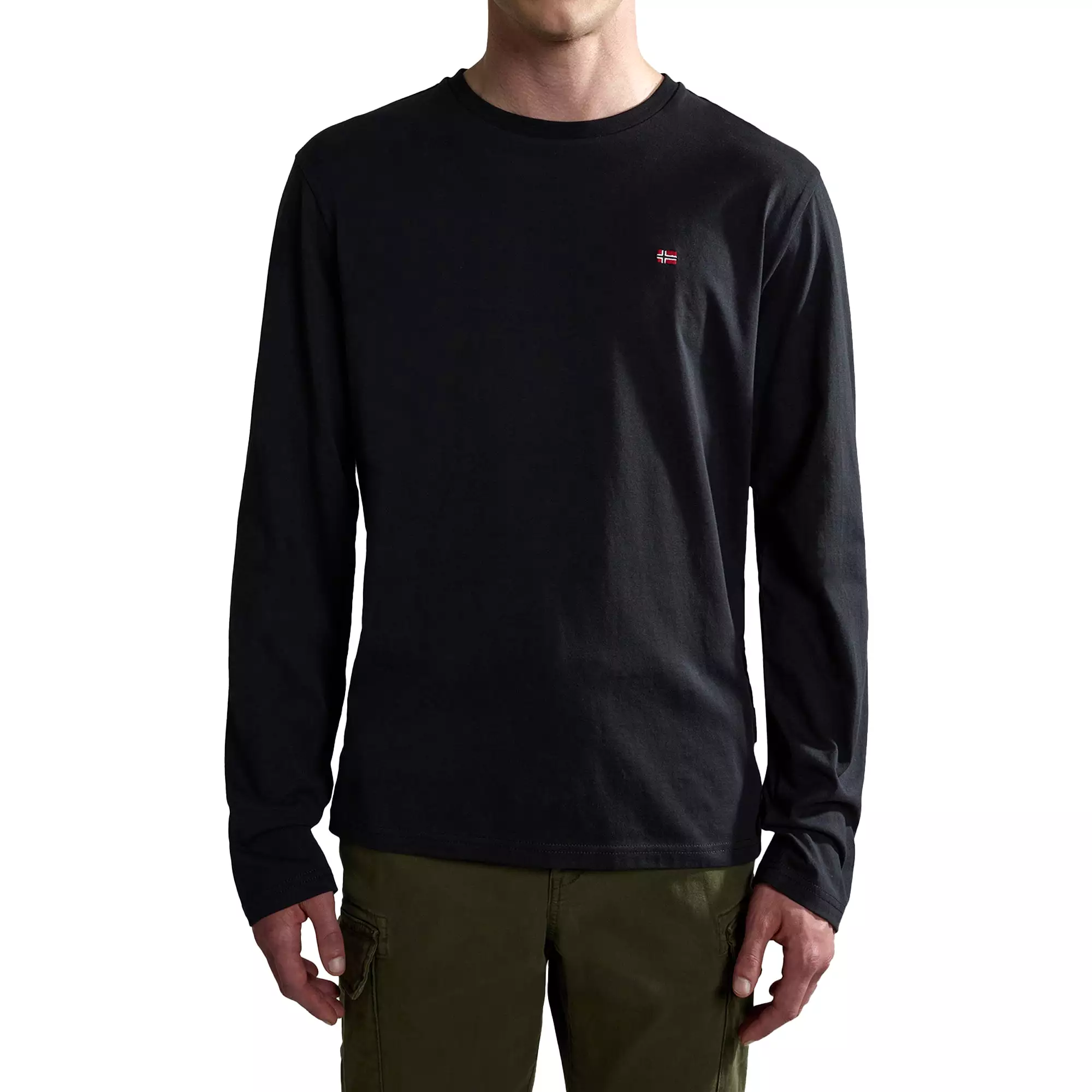 Napapijri Salis Long Sleeve T-Shirt - Black