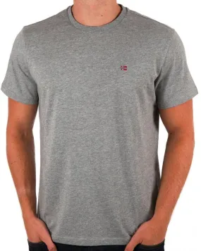 Napapijri Salis T Shirt Medium Grey Marl