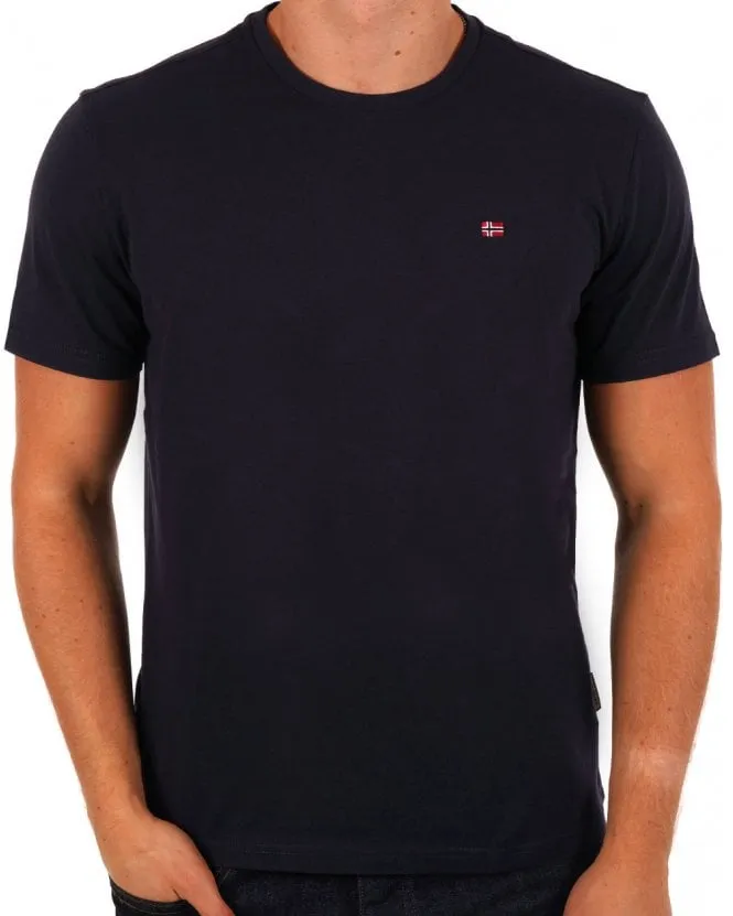 Napapijri Salis T Shirt Navy Blue 