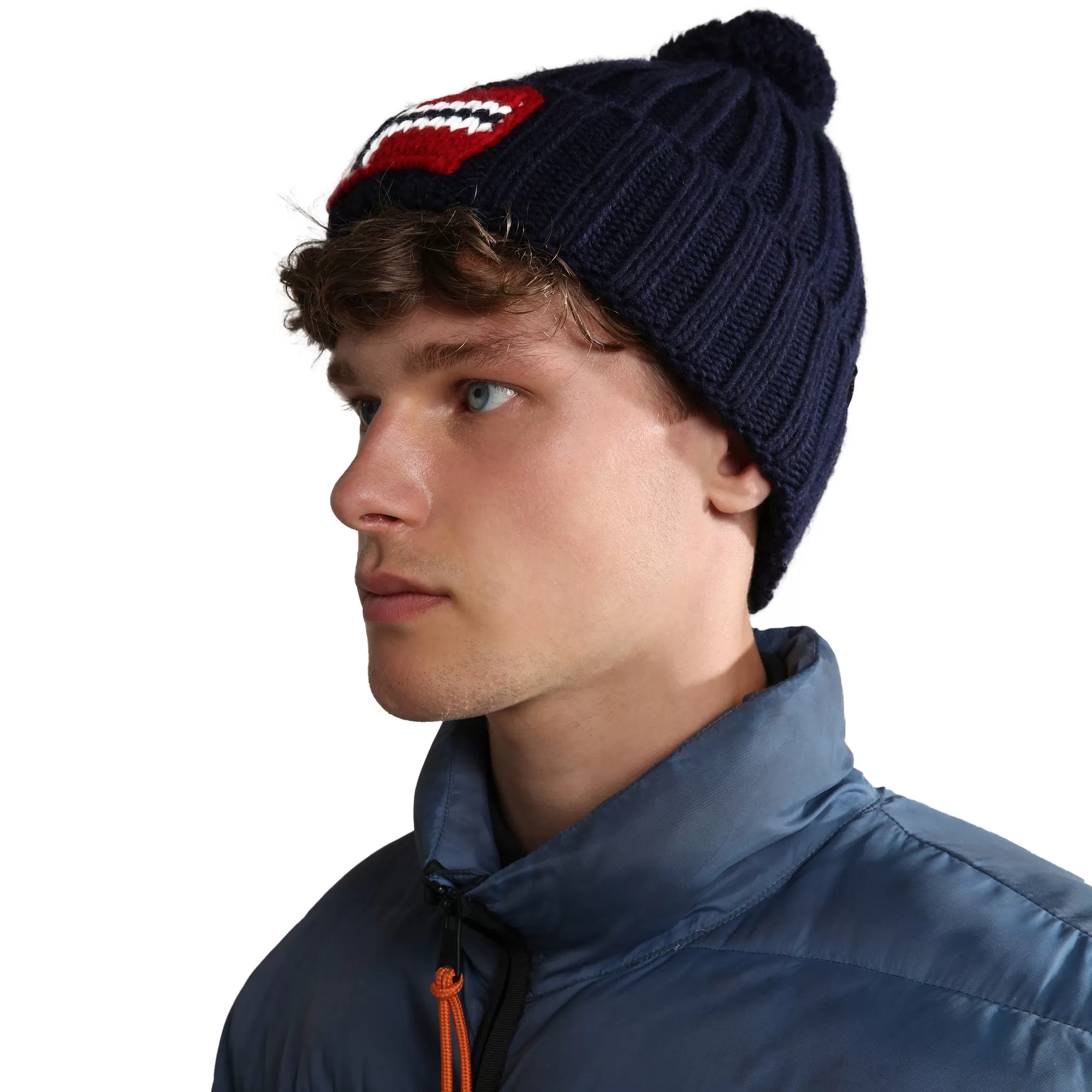 Napapijri Semiury 5 Flag Beanie - Blue Marine