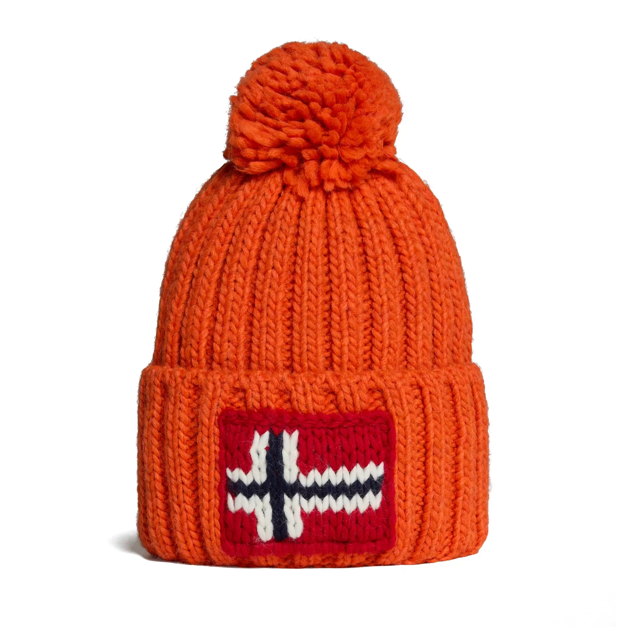 Napapijri Semiury 5 Flag Beanie - Orange Red