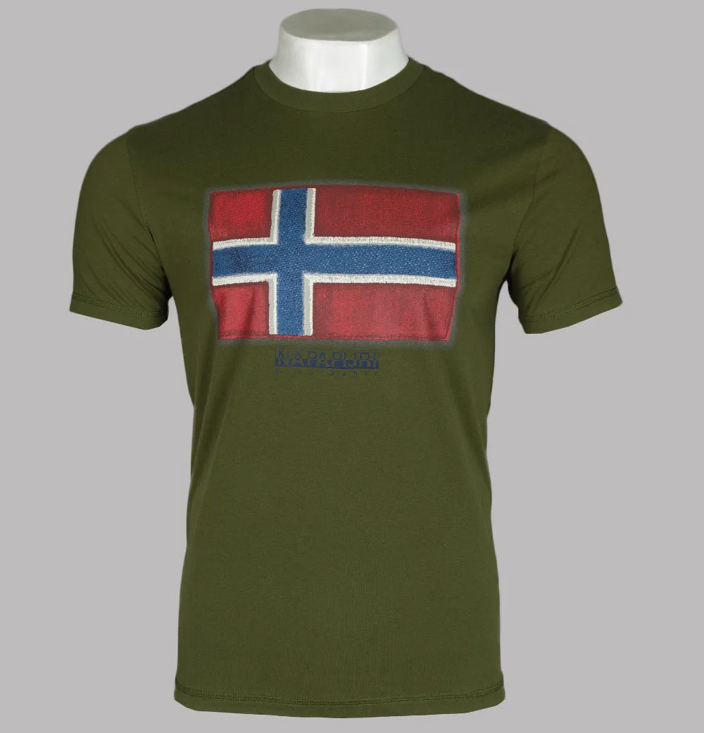 Napapijri Sirol T-Shirt Green Cypress