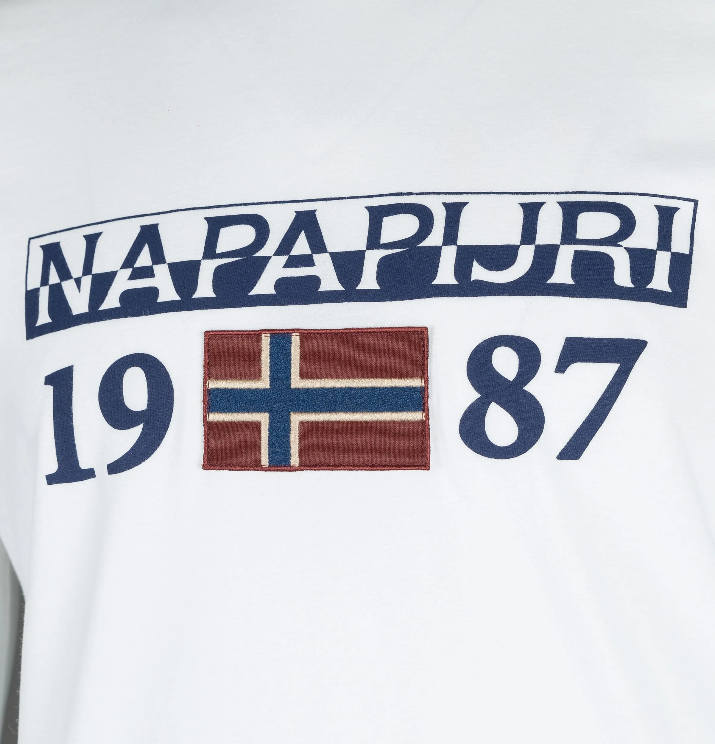 Napapijri Solin Long Sleeve T-Shirt Bright White