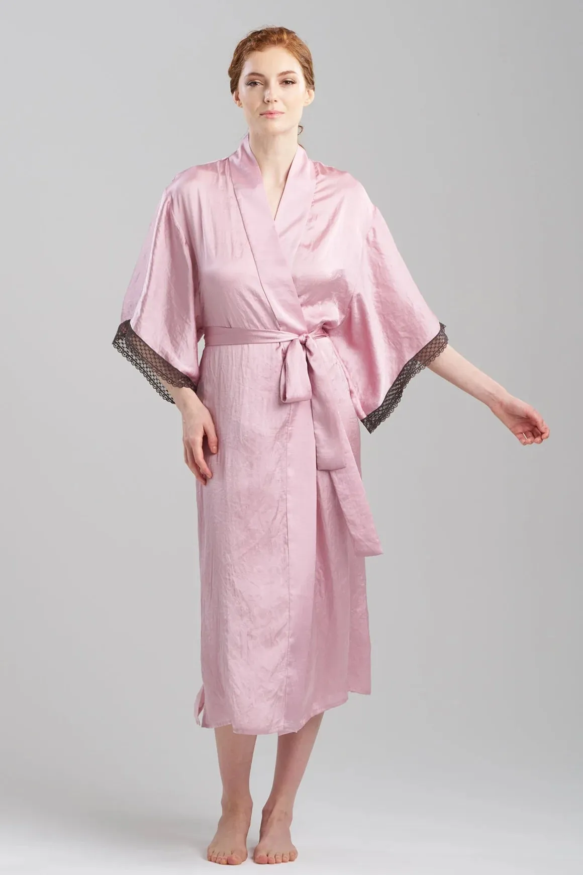 Natori ASHLEY Icon Long Robe in Rose Quartz 