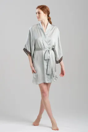 Natori ASHLEY Short Robe in Celadon 