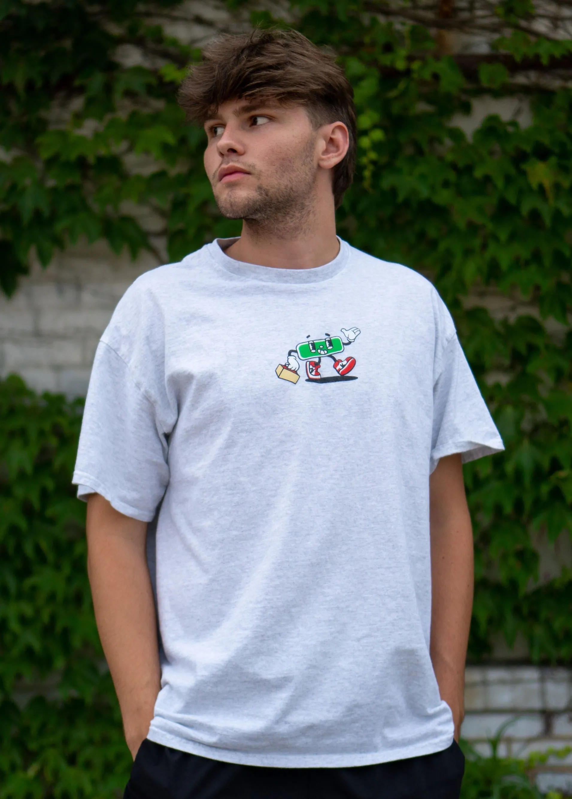 Neighborhood Kicks Mascot Tee Grey