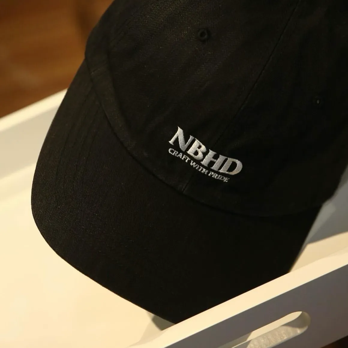 Neighborhood MIL Dad Cap Black