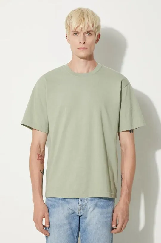 NEIGHBORHOOD t-shirt Tee SS-1 men’s green color smooth 241PCNH.ST01