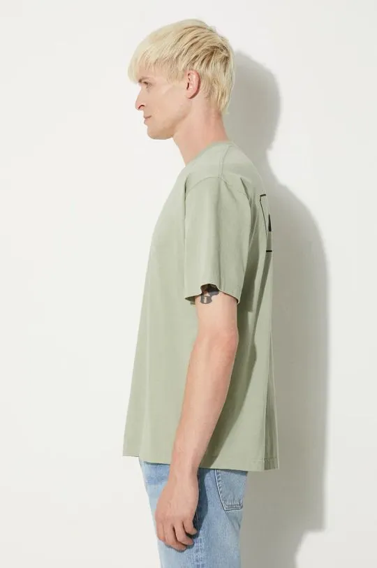 NEIGHBORHOOD t-shirt Tee SS-1 men’s green color smooth 241PCNH.ST01