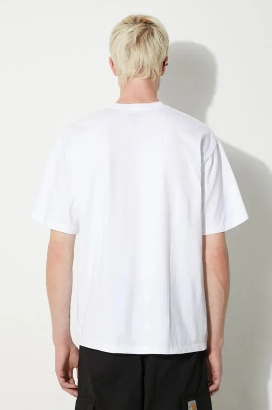 NEIGHBORHOOD t-shirt Tee SS-2 men’s white color with a print 241PCNH.ST02