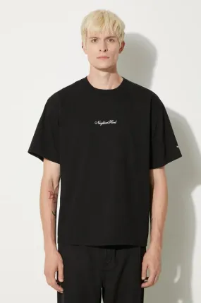 NEIGHBORHOOD t-shirt Tee SS-8 men’s black color with a print 241PCNH.ST08