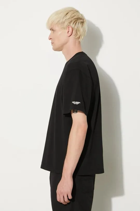 NEIGHBORHOOD t-shirt Tee SS-8 men’s black color with a print 241PCNH.ST08