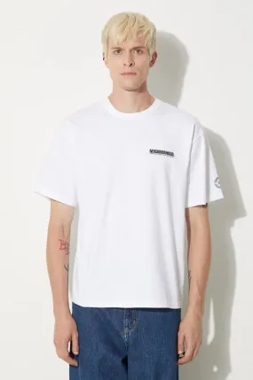 NEIGHBORHOOD t-shirt Tee SS-9 men’s white color with a print 241PCNH.ST09