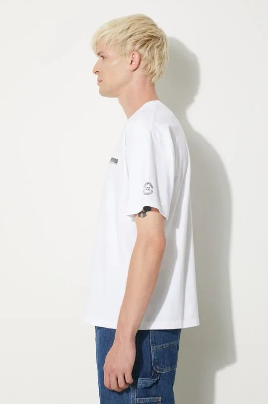 NEIGHBORHOOD t-shirt Tee SS-9 men’s white color with a print 241PCNH.ST09