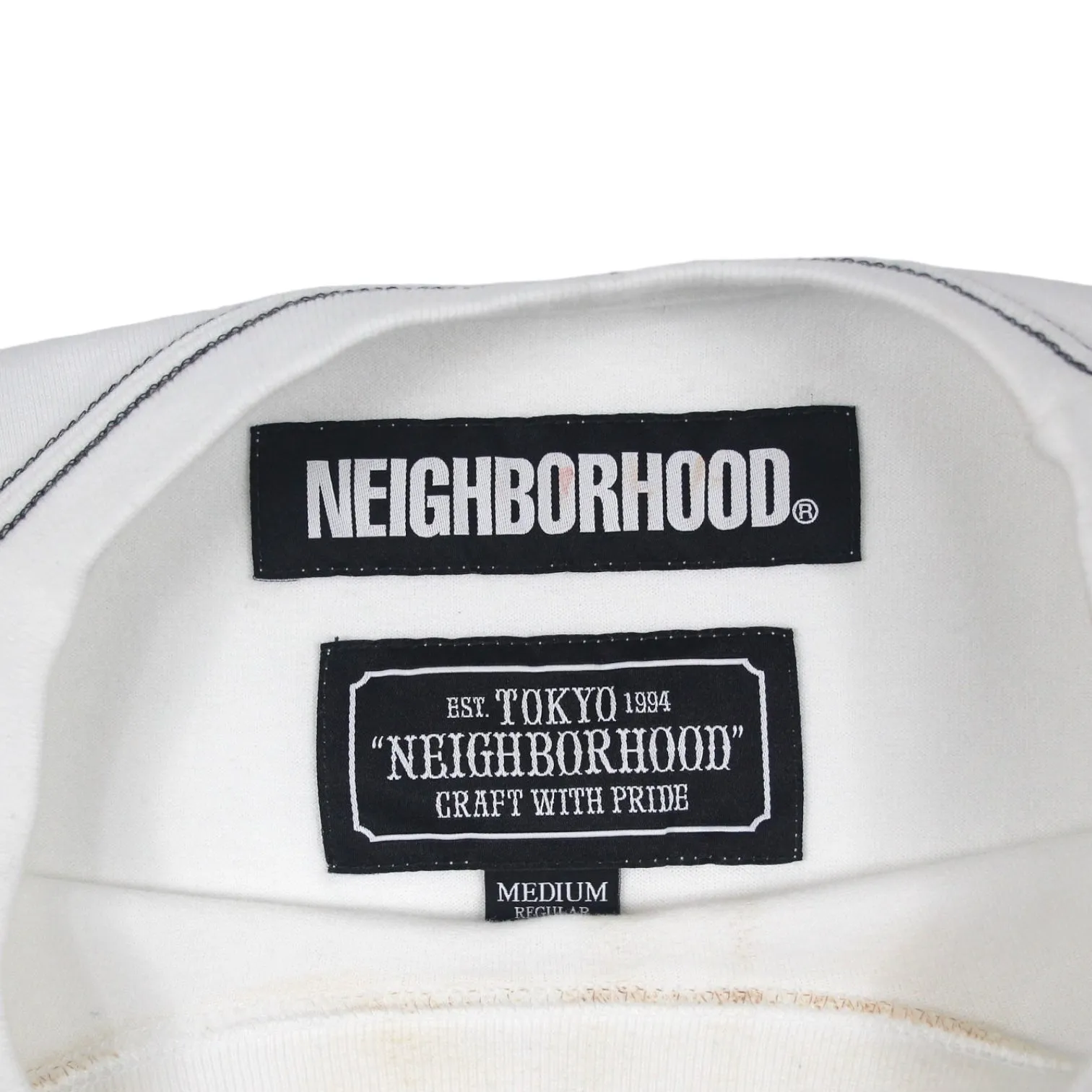 Neighborhood White Long Sleeved Tee