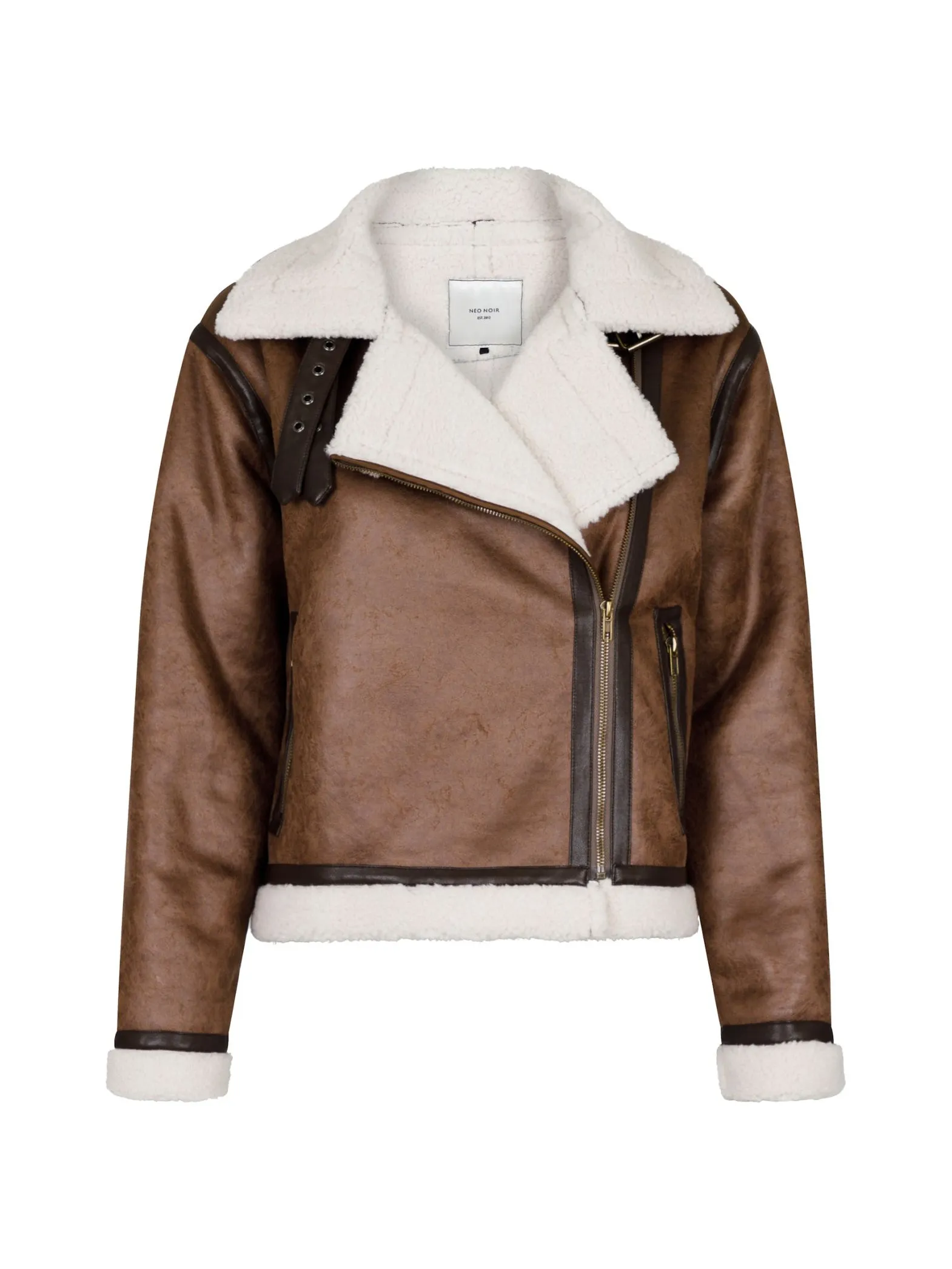 NEO NOIR JACKET SADIE TEDDY JACKET BROWN