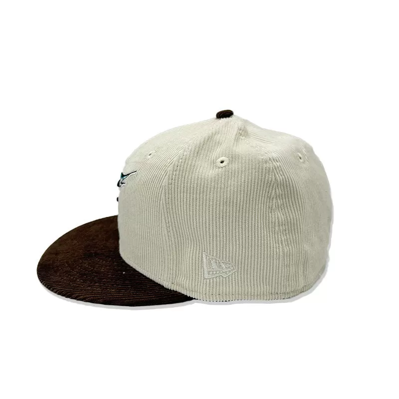 NEW ERA 5950 FLOMARCO CHROME WHITE/CHESTNUT CORDUROY 70785635