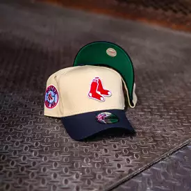 New Era Boston Red Sox 9FORTY A-Frame Snapback (Vegas Gold/Navy)