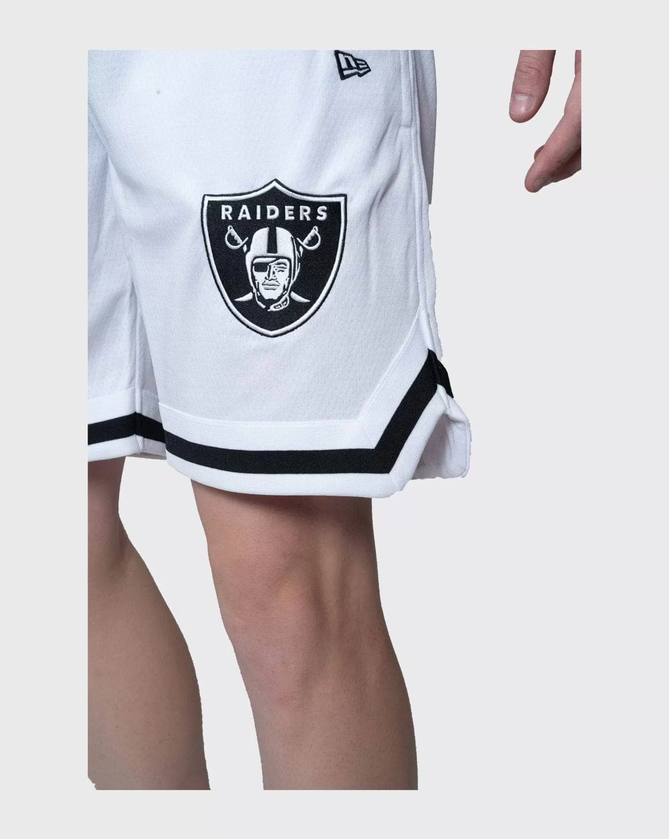 new era las vegas raiders mesh short