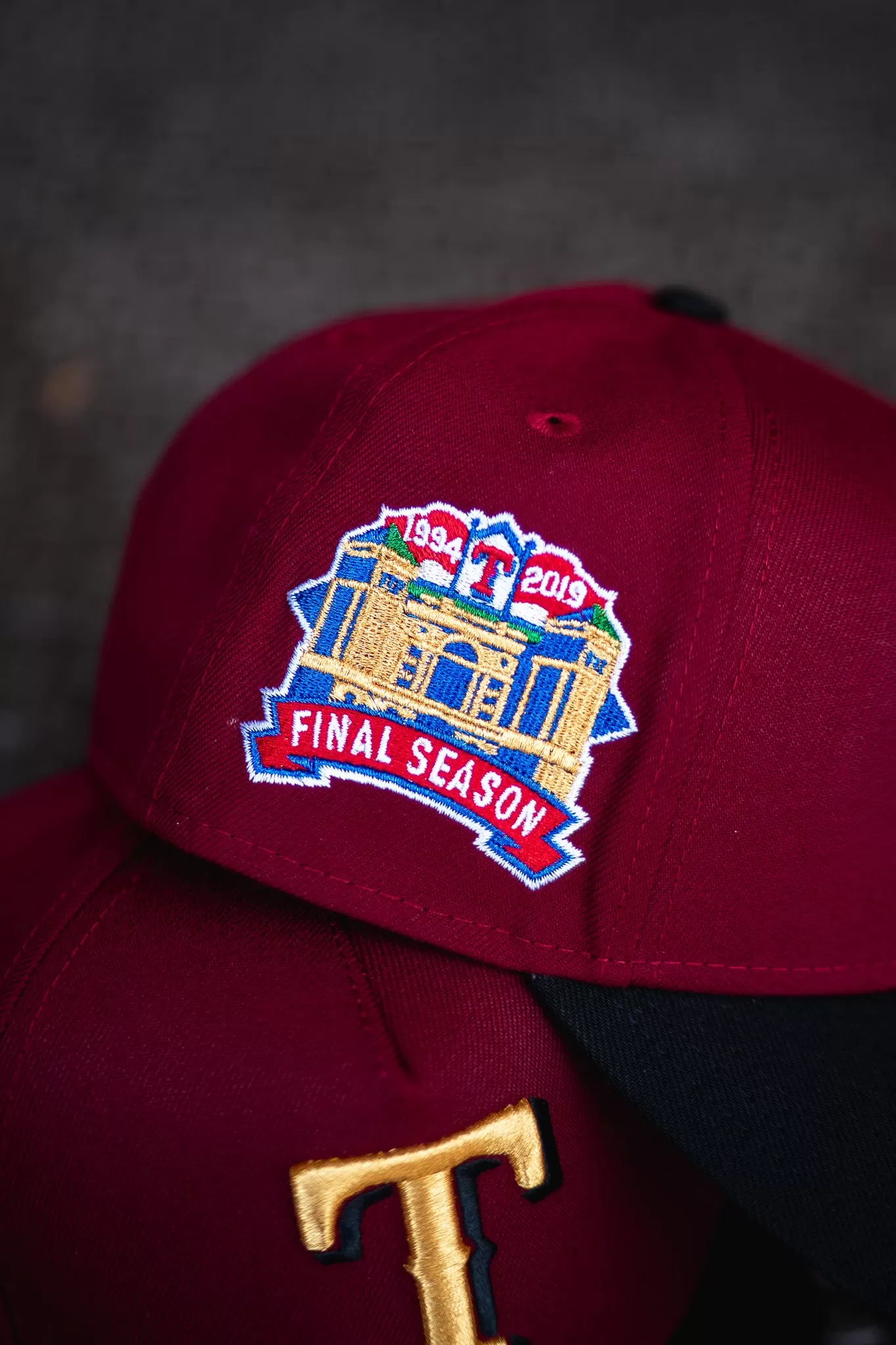 New Era Texas Rangers Final Season 9FORTY A-Frame Snapback (Burgundy/Black)