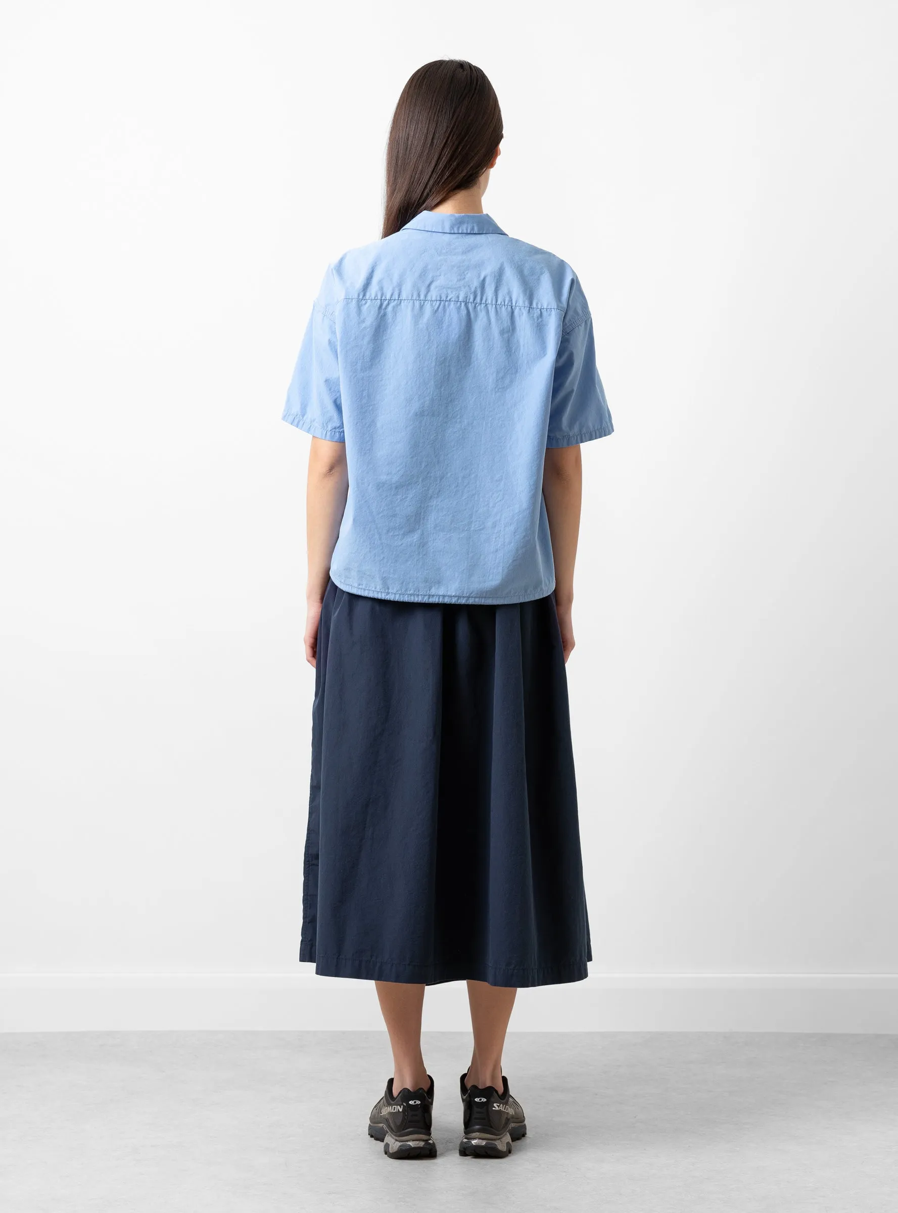 Open Collar Shirt Blue