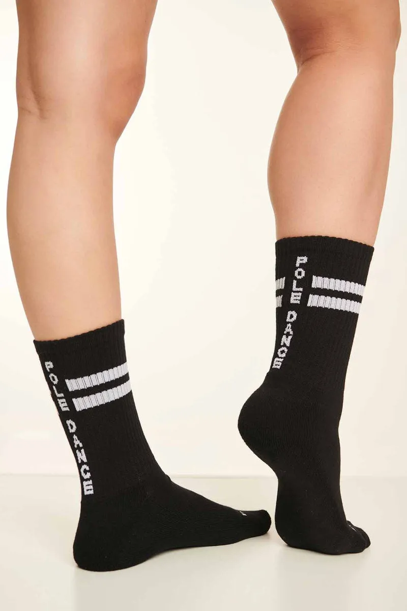 Paradise Chick Supreme Pole Dance Socks - Black