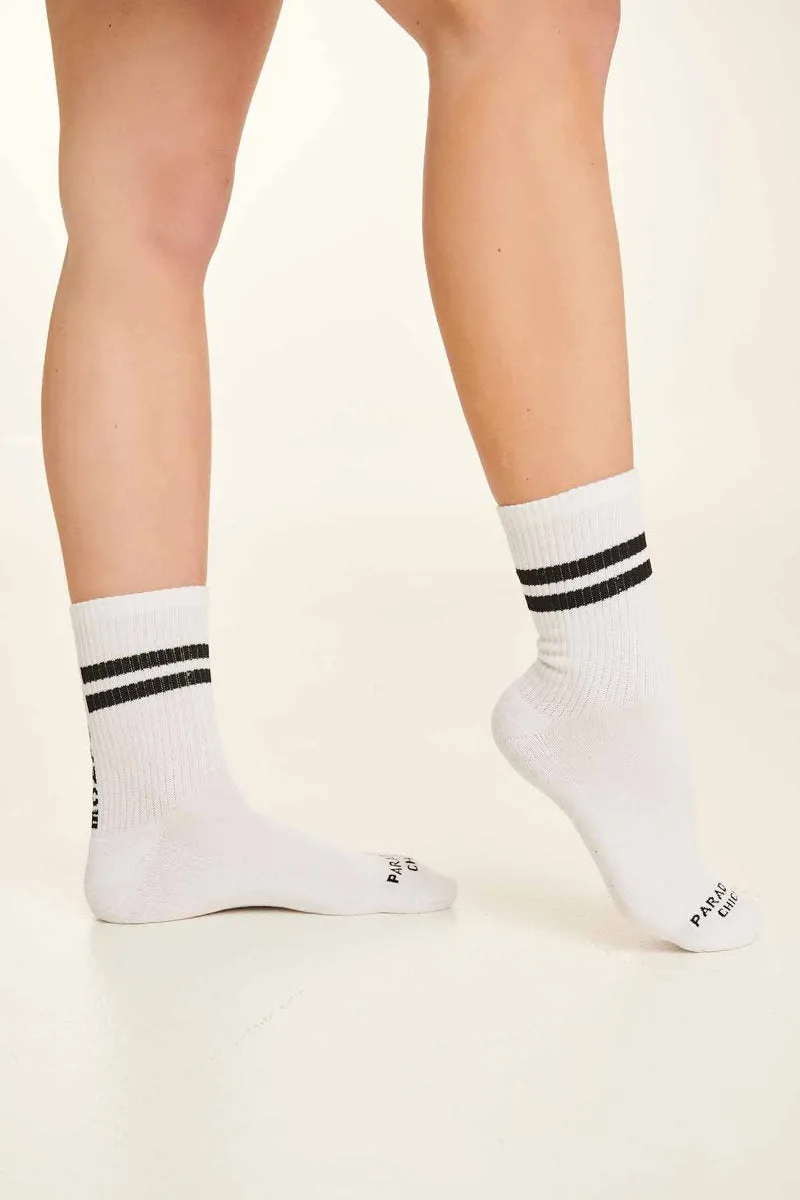 Paradise Chick Supreme Pole Dance Socks - White