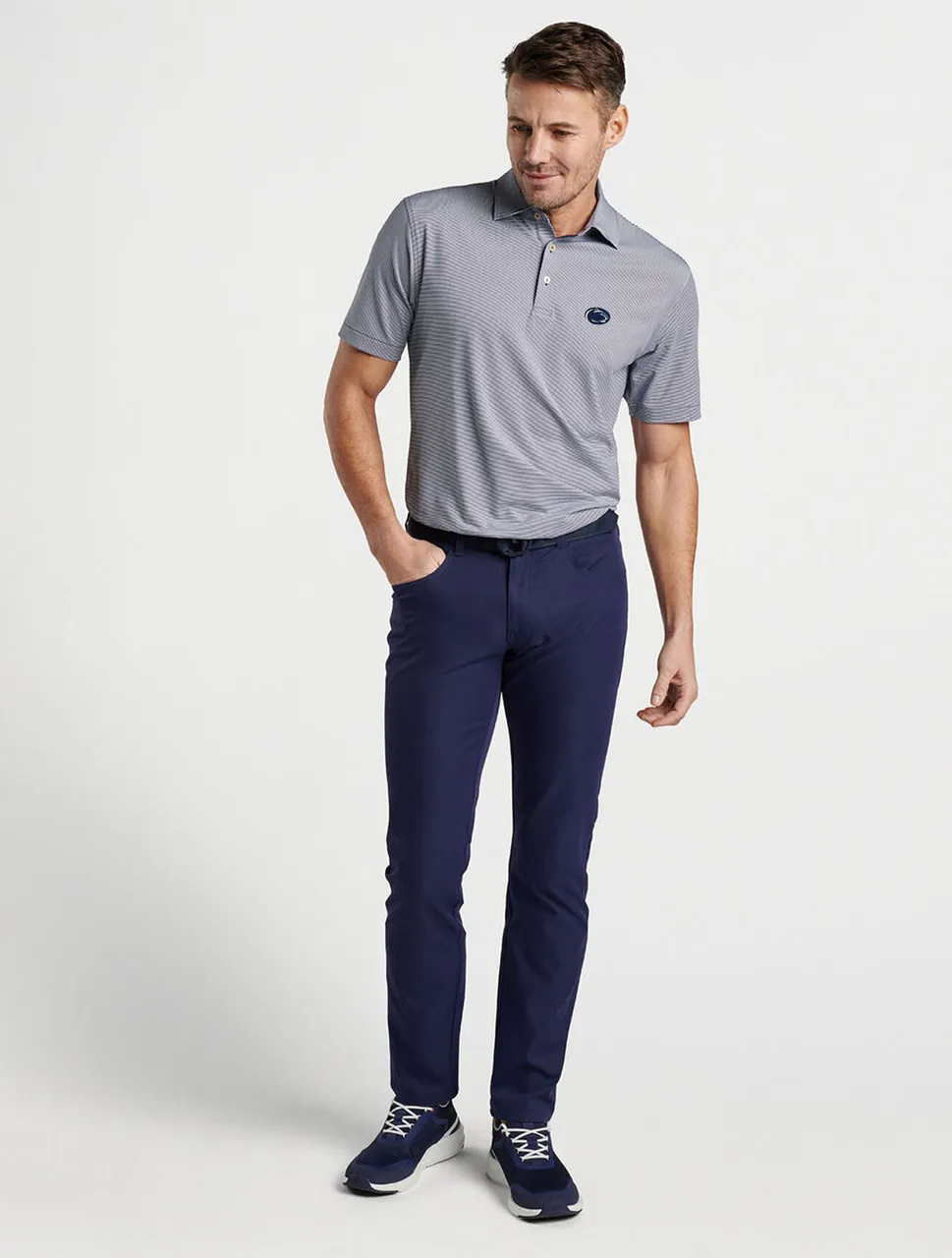 Penn State Jubilee Stripe Polo | Peter Millar