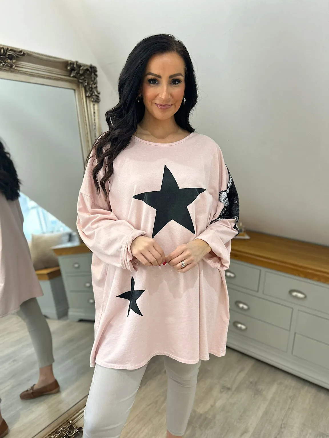 Pink Multi Star Top Sally