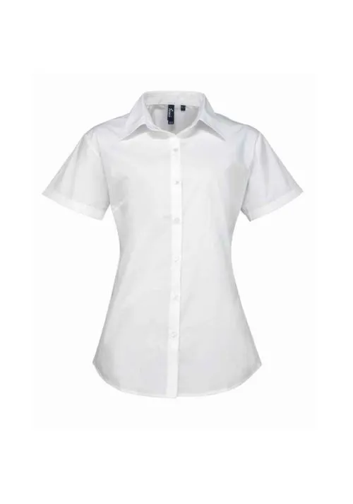 Premier Ladies Supreme Short Sleeve Poplin Shirt