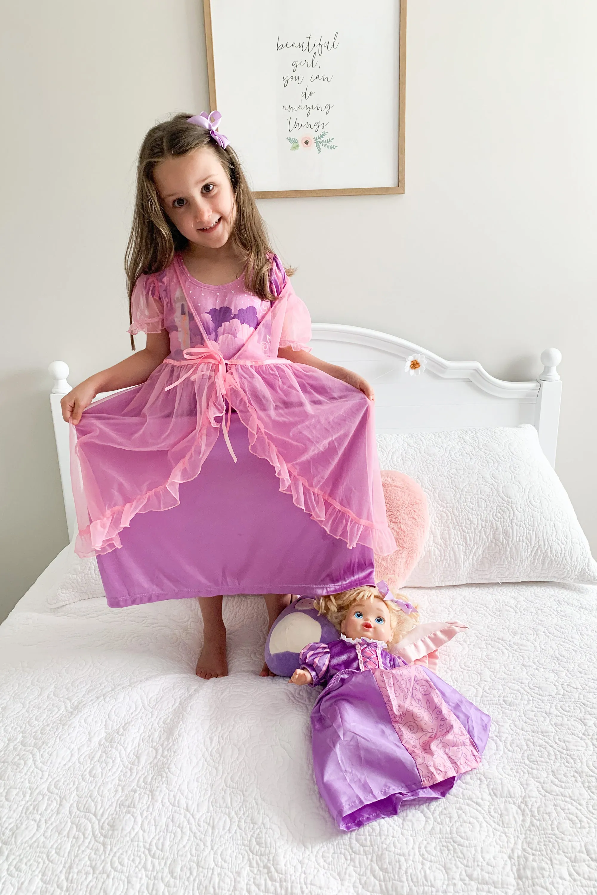 Rapunzel Nightgown with Pink Robe