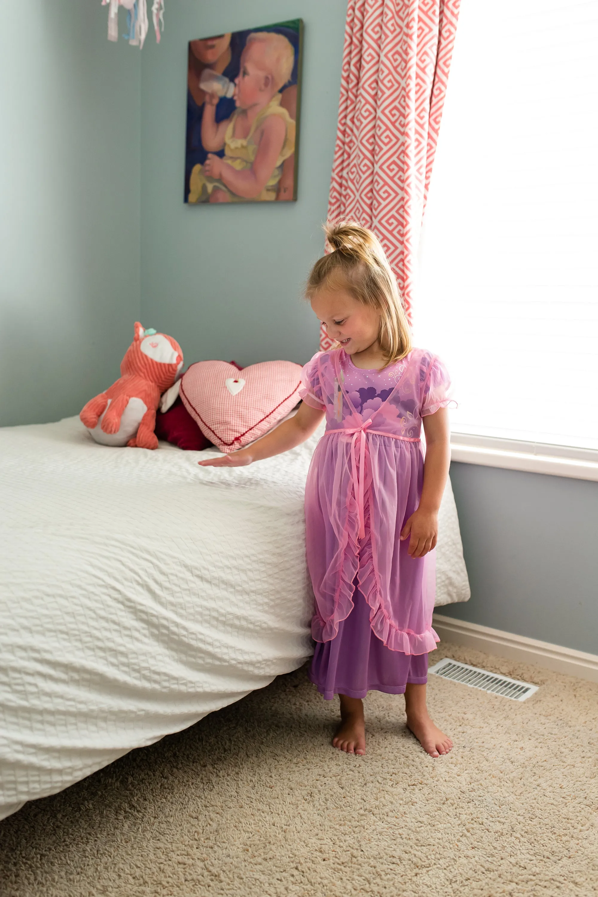 Rapunzel Nightgown with Pink Robe