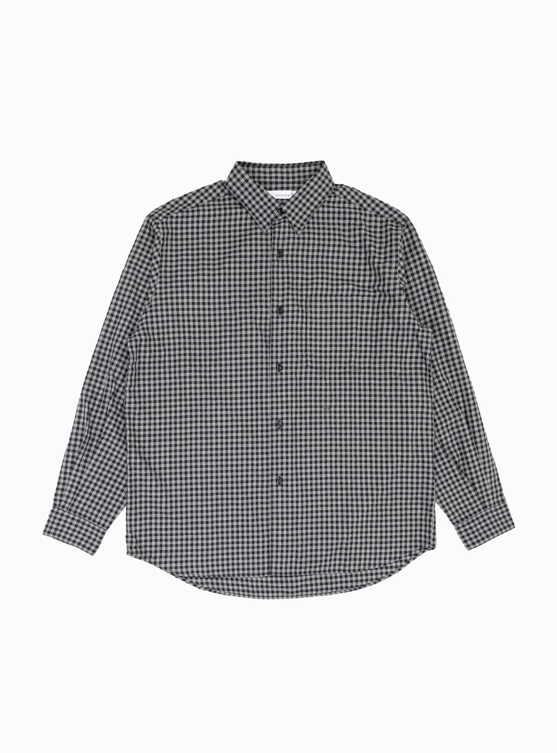 Regular Collar Wind Shirt Navy