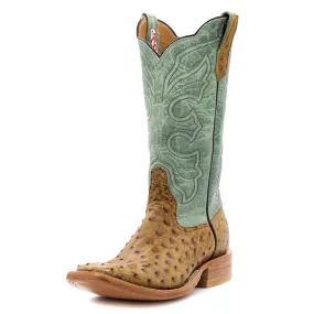 Rios of Mercedes Exclusive Terra Vintage Full Quill Ostrich Men's Boot