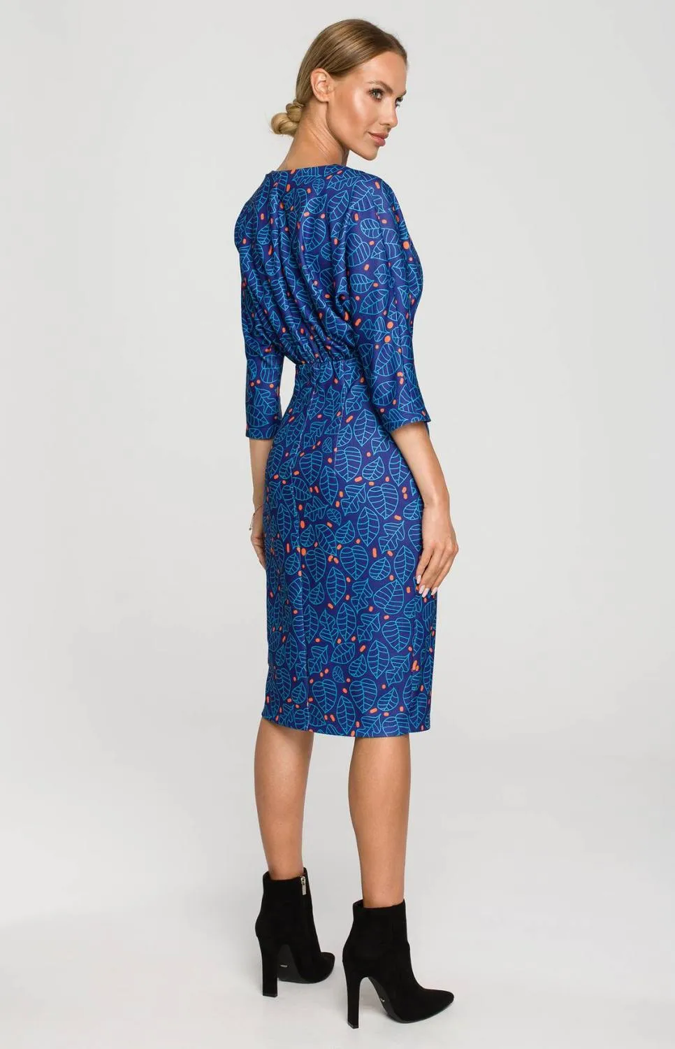 Robe imprimée bleue