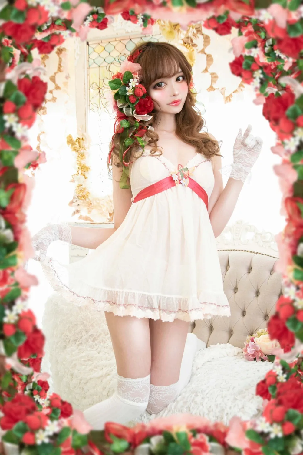 SALE Animé Style Babydoll SET (in stock, 3 day delivery)