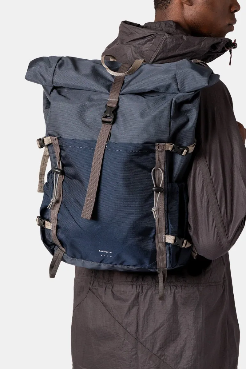 Sandqvist Forest Hike Backpack (Multi Steel Blue)