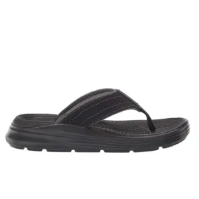 SKECHERS Men's Sargo Wolters Slippers (Black)