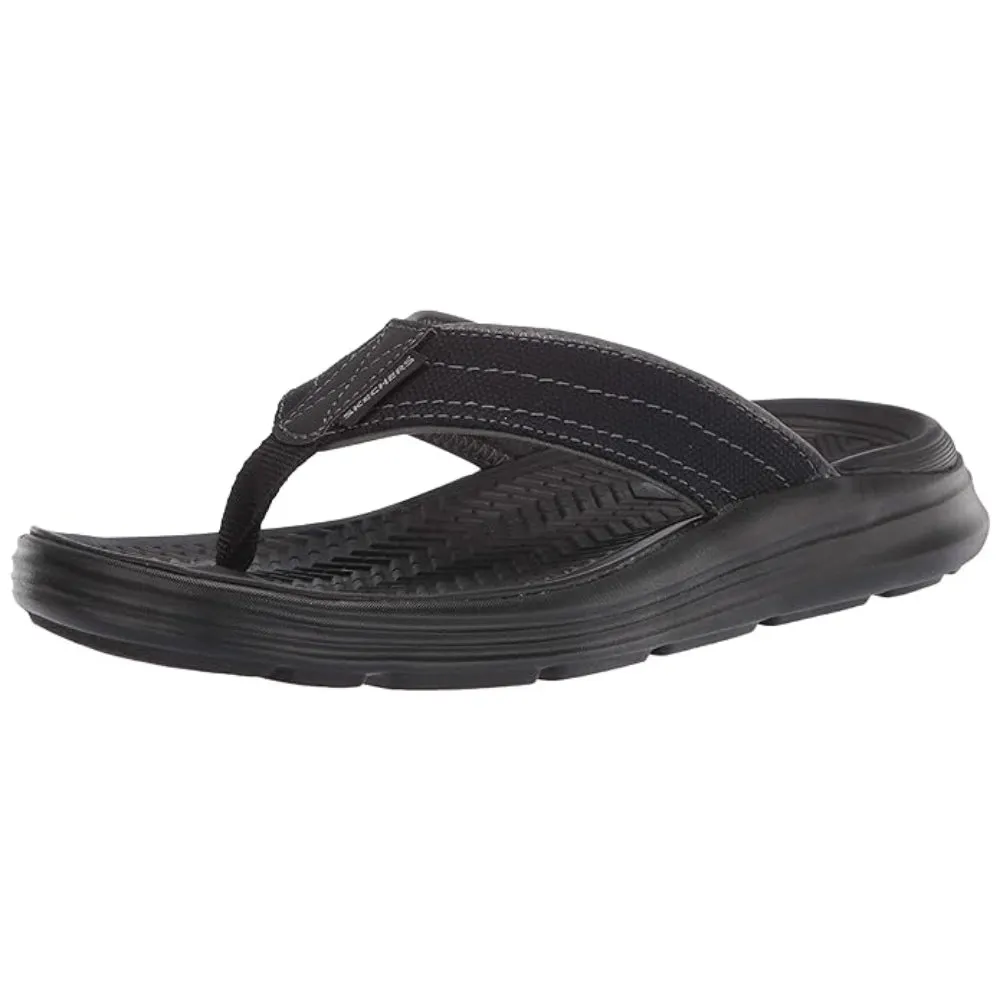 SKECHERS Men's Sargo Wolters Slippers (Black)