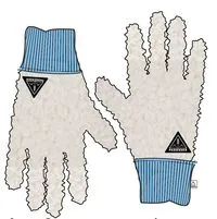 Snowfall Recycled Sherpa Gloves - Warm Ivory