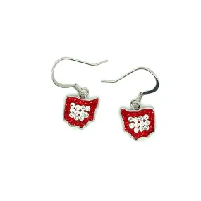 State Of Ohio Hook Earrings