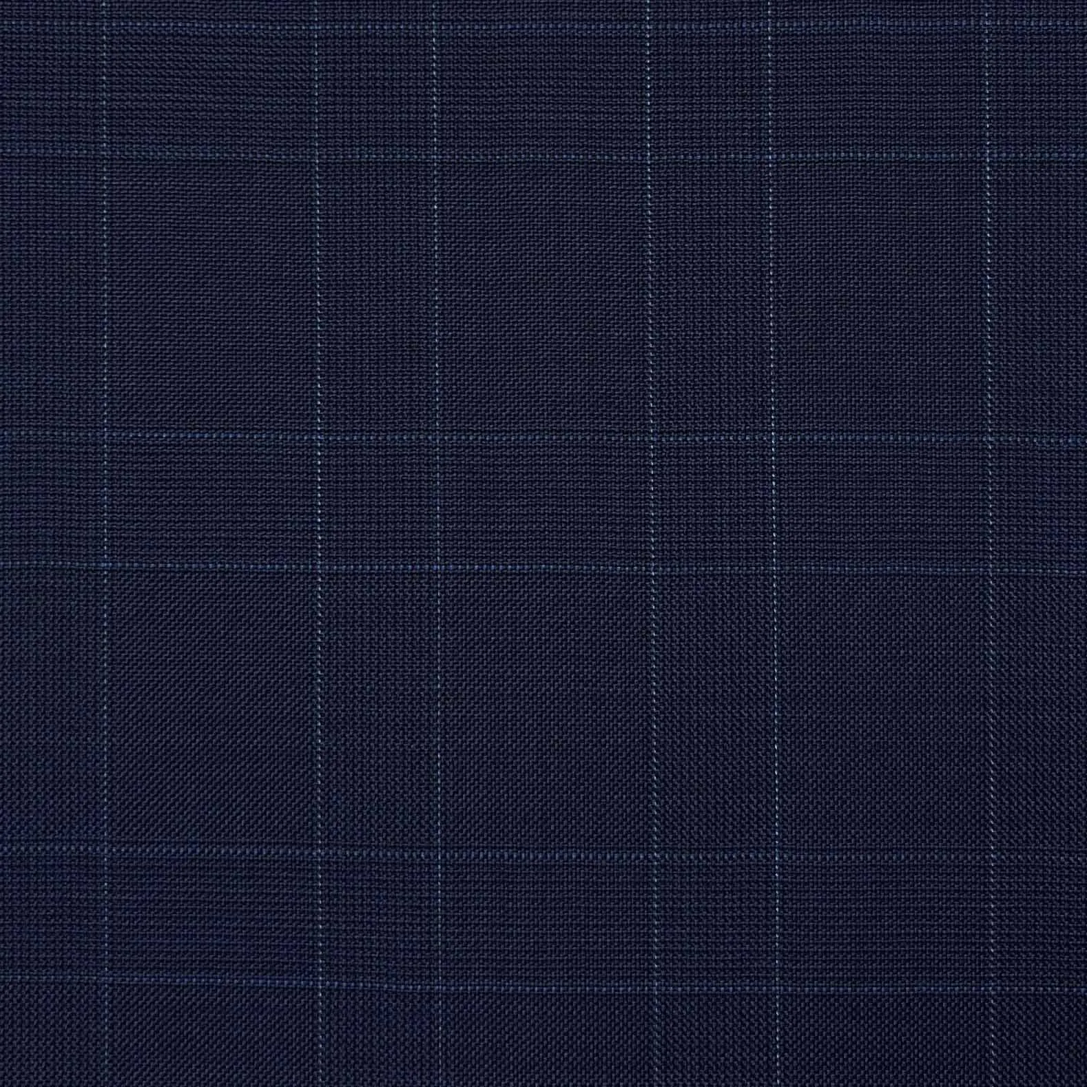 Steel Blue With Sky Blue Prince Of Wales Glen Plaid