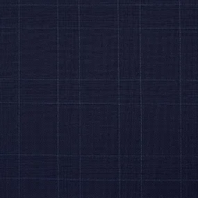 Steel Blue With Sky Blue Prince Of Wales Glen Plaid