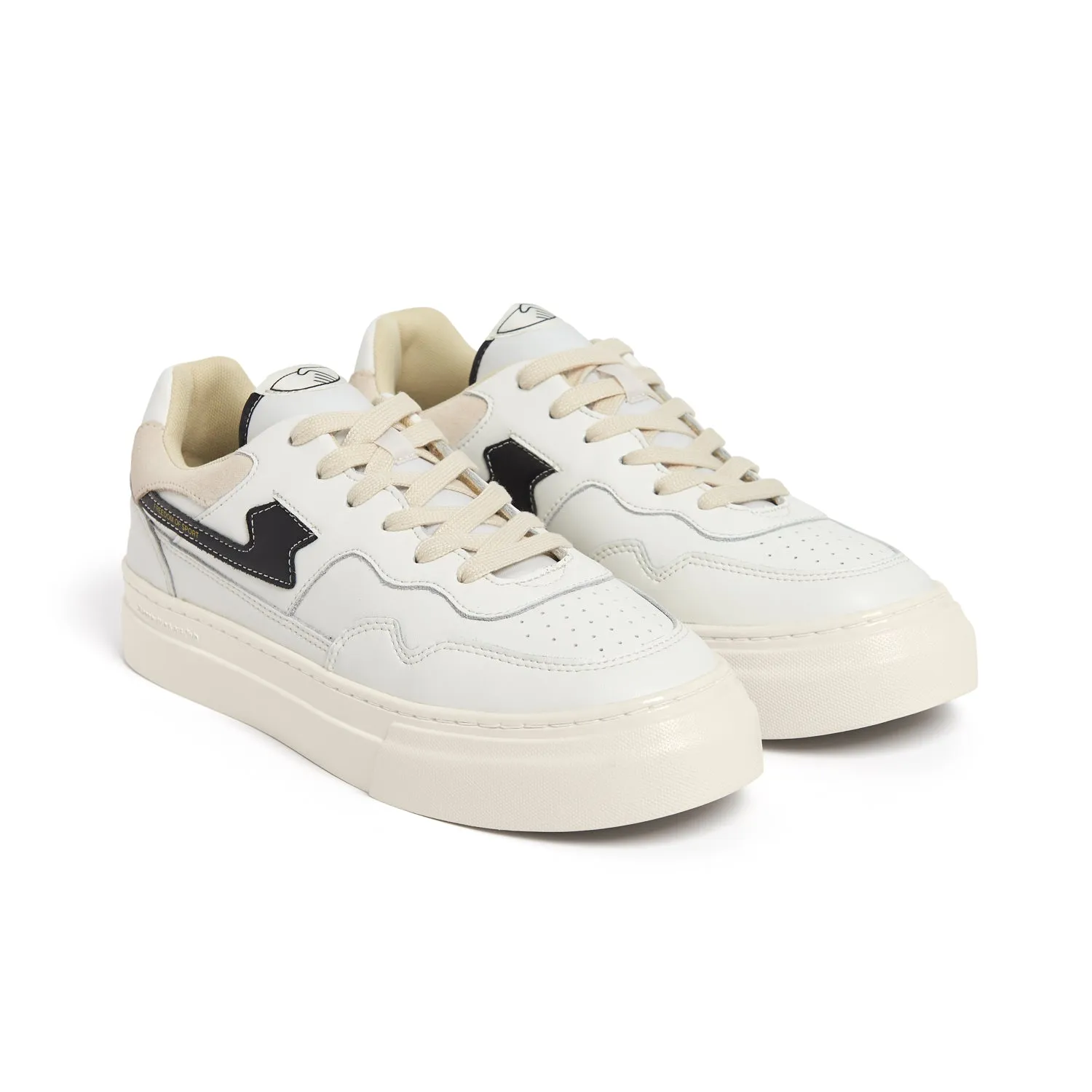 Stepney Workers Club   Pearl S-Strike Leather White-Black (men)